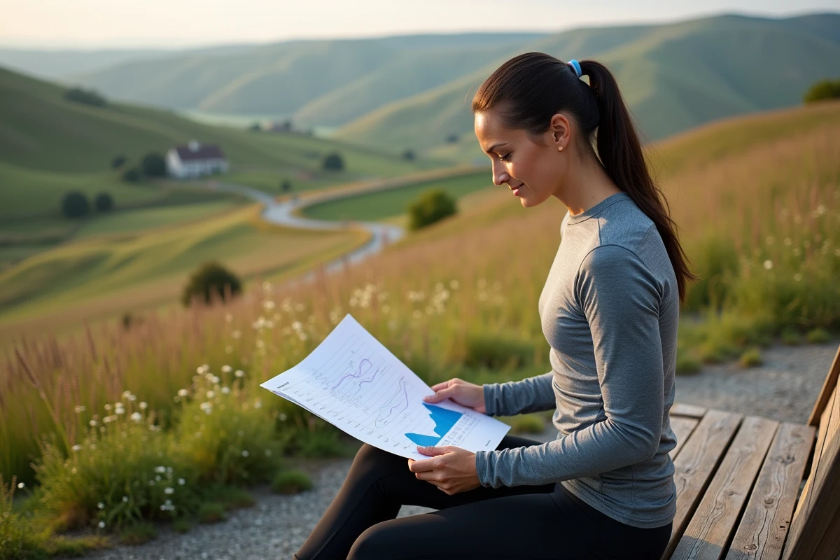 Femme regardant le profil d