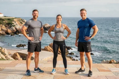 Trois coachs sportifs professionnels sur le littoral de Charente-Maritime représentant les meilleurs entraîneurs de la région